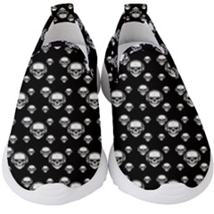 Skullmusician Kids  Slip On Sneakers by Sparkle