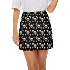 Skullmusician Mini Front Wrap Skirt