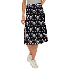 Skullmusician Midi Panel Skirt