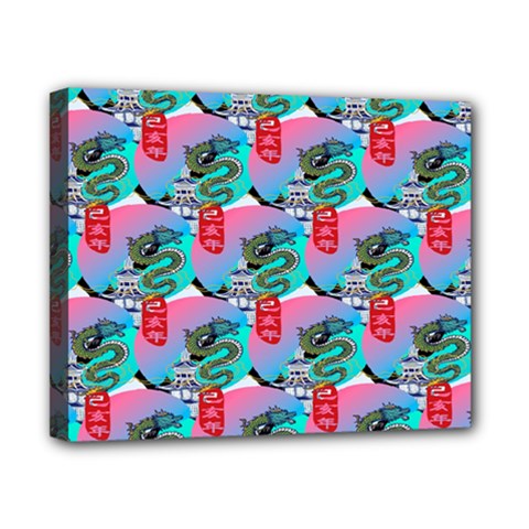 Retro Snake Canvas 10  X 8  (stretched) by Sparkle