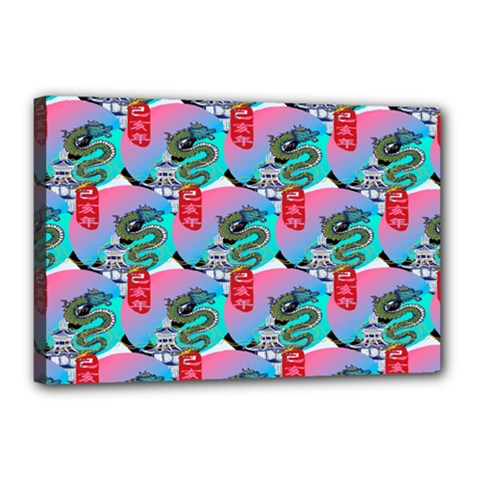 Retro Snake Canvas 18  X 12  (stretched) by Sparkle