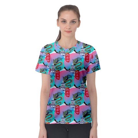 Retro Snake Women s Sport Mesh Tee by Sparkle