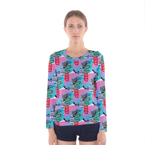 Retro Snake Women s Long Sleeve Tee by Sparkle