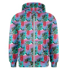 Retro Snake Men s Zipper Hoodie by Sparkle