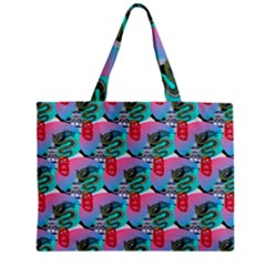 Retro Snake Zipper Mini Tote Bag by Sparkle