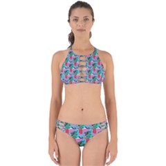 Retro Snake Perfectly Cut Out Bikini Set by Sparkle