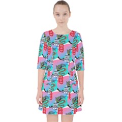 Retro Snake Pocket Dress by Sparkle