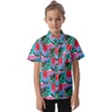 Retro Snake Kids  Short Sleeve Shirt View1