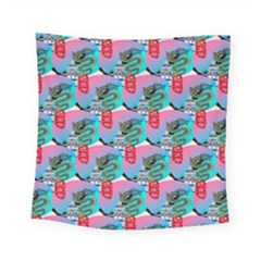 Retro Snake Square Tapestry (small) by Sparkle