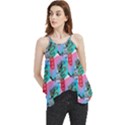 Retro Snake Flowy Camisole Tank Top View1