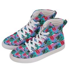 Retro Snake Women s Hi-top Skate Sneakers by Sparkle