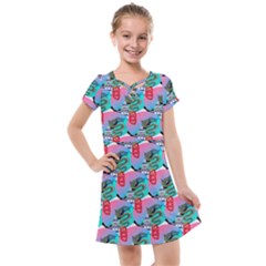 Retro Snake Kids  Cross Web Dress by Sparkle