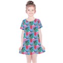 Retro Snake Kids  Simple Cotton Dress View1