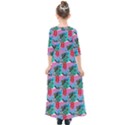 Retro Snake Kids  Quarter Sleeve Maxi Dress View2