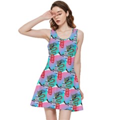 Retro Snake Inside Out Racerback Dress by Sparkle