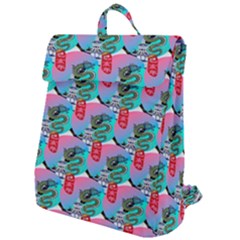 Retro Snake Flap Top Backpack by Sparkle