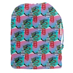 Retro Snake Drawstring Pouch (3xl) by Sparkle