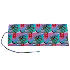 Retro Snake Roll Up Canvas Pencil Holder (s) by Sparkle