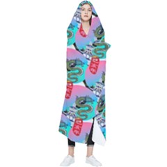 Retro Snake Wearable Blanket by Sparkle