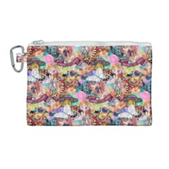 Retro Color Canvas Cosmetic Bag (large) by Sparkle