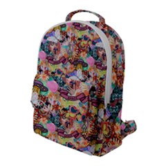 Retro Color Flap Pocket Backpack (Large)