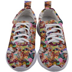 Retro Color Kids Athletic Shoes by Sparkle