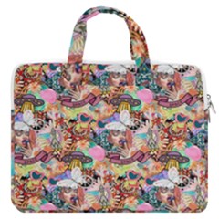 Retro Color Macbook Pro Double Pocket Laptop Bag (large)