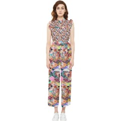 Retro Color Women s Frill Top Jumpsuit by Sparkle