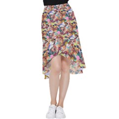 Retro Color Frill Hi Low Chiffon Skirt by Sparkle