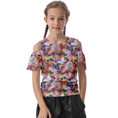 Retro Color Kids  Butterfly Cutout Tee