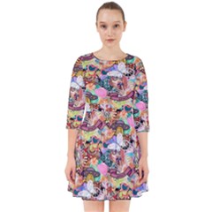 Retro Color Smock Dress by Sparkle