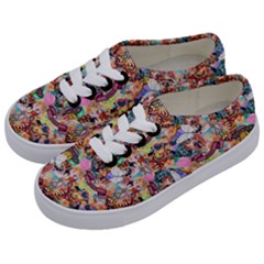 Retro Color Kids  Classic Low Top Sneakers by Sparkle