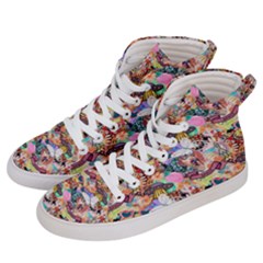 Retro Color Women s Hi-top Skate Sneakers by Sparkle