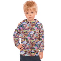 Retro Color Kids  Hooded Pullover by Sparkle