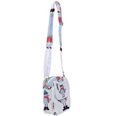 Angry Snowman Shoulder Strap Belt Bag by SychEva