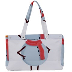 Angry Snowman Canvas Work Bag by SychEva