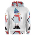 Angry snowman Men s Overhead Hoodie View1