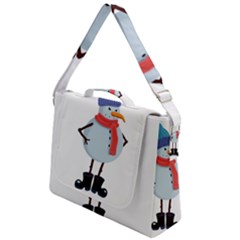 Angry Snowman Box Up Messenger Bag by SychEva