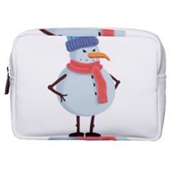 Angry Snowman Make Up Pouch (medium) by SychEva