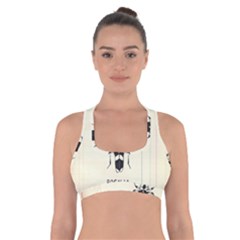 Banded Alder Borer  Cross Back Sports Bra by Limerence