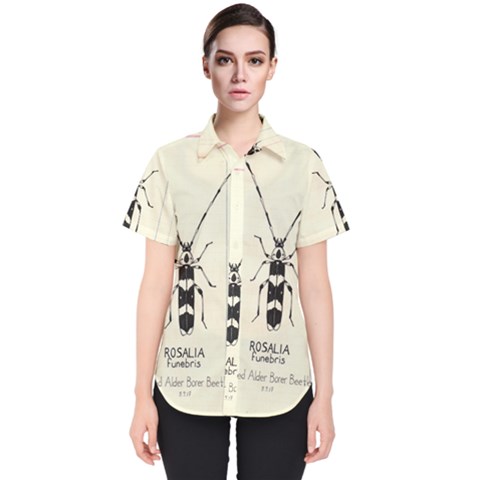 Banded Alder Borer  Women s Short Sleeve Shirt by Limerence