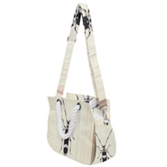 Banded Alder Borer  Rope Handles Shoulder Strap Bag by Limerence