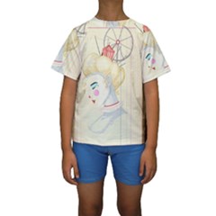 Clown Maiden Kids  Short Sleeve Swimwear by Limerence