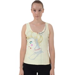 Clown Maiden Velvet Tank Top by Limerence