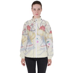 Clown Maiden Women s High Neck Windbreaker by Limerence