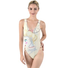 Clown Maiden High Leg Strappy Swimsuit by Limerence