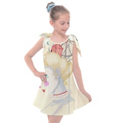 Clown Maiden Kids  Tie Up Tunic Dress by Limerence