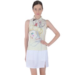 Clown Maiden Women s Sleeveless Polo Tee by Limerence