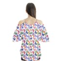 Multicolored Butterflies Flutter Sleeve Tee  View2