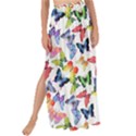 Multicolored Butterflies Maxi Chiffon Tie-Up Sarong View1